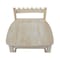 International Concepts Set of 2 Mission Side Chairs, Unfinished Seat, Wood Back, 39.2 W 21.3 in L 21.3 H, Wood Seat 265P - alternate 4